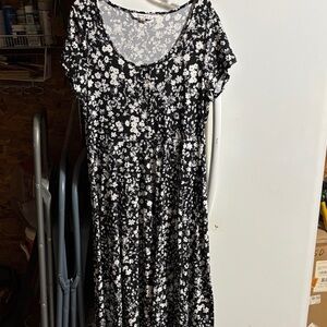 Studio One black & white floral dress.